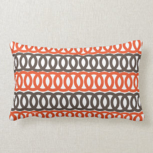 Orange et boucle Brown oreiller à lancer MoJo amér