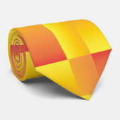 Orange et cravate abstraite de jaune (Roulé)