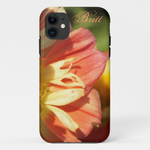 Orange Et Jaune Dahlia Flower iPhone 5 Coque