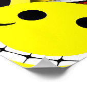 ORANGE ET JAUNE VISAGES COLLAGE POSTER (Coin)