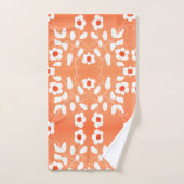 Orange Et Pêche Vibrants (Serviette à main)