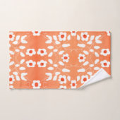 Orange Et Pêche Vibrants (Serviette à main)