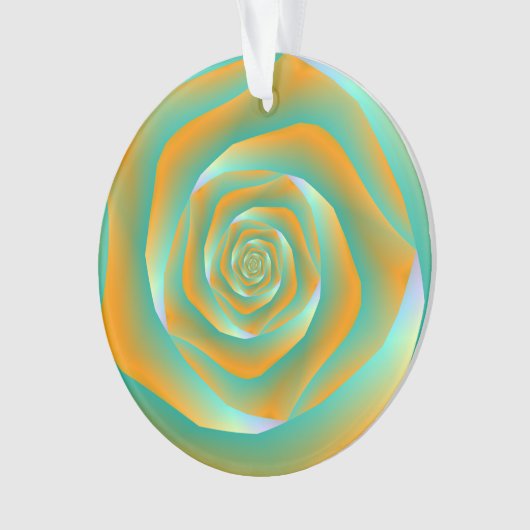 Orange et vert Spiral Rose Orange (devant)