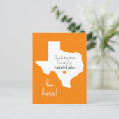 Orange État du Texas Réunion de Famille Carte Post (Debout devant)