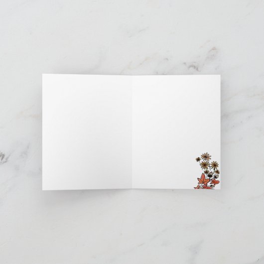 Orange Fall Citrouille Merci Note (Intérieur)