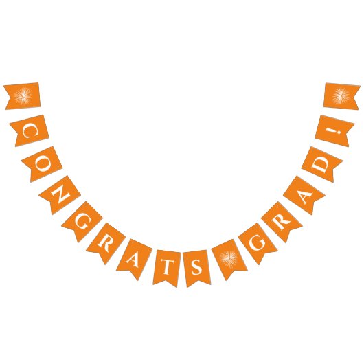 Orange | Félicitations Drapeaux de soudure avec fe (Tout)