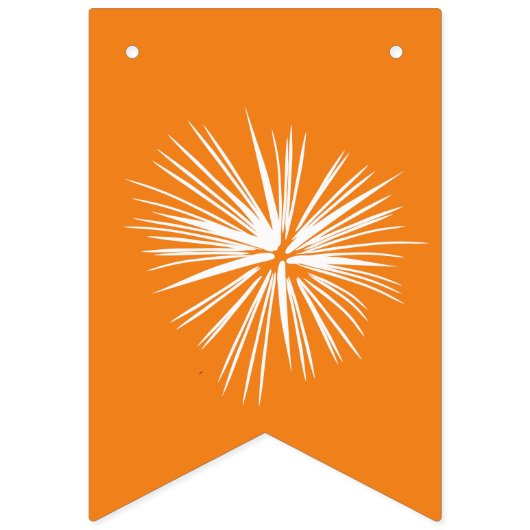 Orange | Félicitations Drapeaux de soudure avec fe (Premier drapeau)