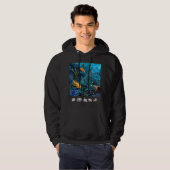 ORANGE FISH BLUE OCEAN SWEAT - SHIRT À CAPUCHE (Devant entier)