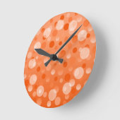 Orange Fizz 'Bubbles' horloge ronde (Angle)