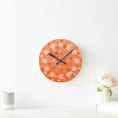 Orange Fizz 'Bubbles' horloge ronde (Maison)
