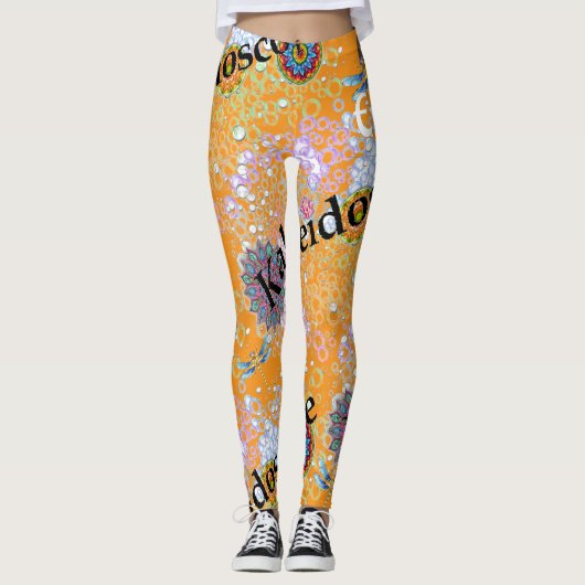 Orange Fizz Sorbet Leggings (Devant)