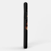 Orange Flame Skull iPhone 5G Coque (Dos/Droite)