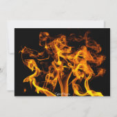 Orange Flames Monster Truck Merci Note (Dos)