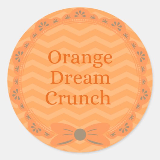 ORANGE Flavor 'Orange Dream Crunch' Sticker (Devant)