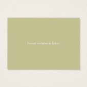 Orange Fleur Enregistrer La Date (Dos)