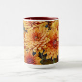Orange Fleur Mum Nature Floral Mug Cup (Centre)