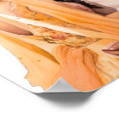 Orange Floral Anand Karaj Affiche de bienvenue Mar (Coin)