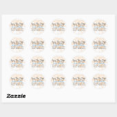 Orange Floral Enregistrer Les Stickers Calendrier  (Feuille)