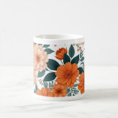 Orange Floral Mug (Centre)