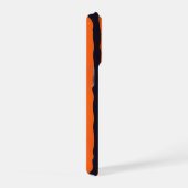 Orange Floral Wavy Stripe Pattern (Côté droit)