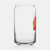 Orange Flower Blikvorm Glas (Rechts)