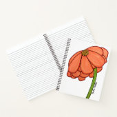 Orange Flower Notebook Notitieboek (Binnen)