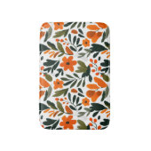 Orange Flowers Spring Foliage Elegant Botanical  Badmat (Voorkant Verticaal)