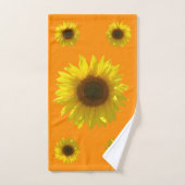 Orange foncé - Tournesol (Serviette à main)