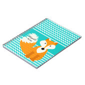 Orange Fox sur Chevron Carnet personnalisé (Côté gauche)