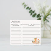 Orange Fruit d'été Personnaliser la carte de recet (Debout devant)