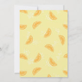Orange Fruité Invitation Anniversaire (Dos)
