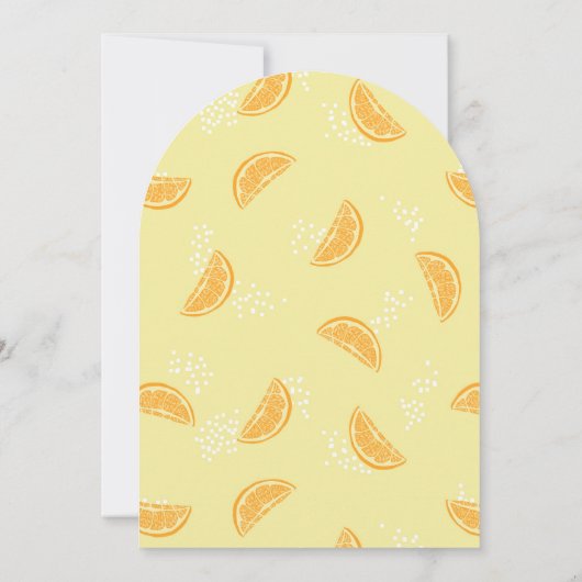 Orange Fruité Invitation Anniversaire (Dos)