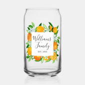 Orange Fruits and Flowers Summer Floral botanical (Recto)