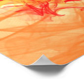ORANGE FUMÉE - Art Fractal - Poster (Coin)