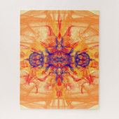 ORANGE FUMÉE - Art Fractal - Puzzle Jigsaw (Vertical)