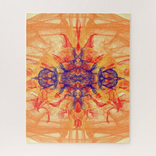 ORANGE FUMÉE - Art Fractal - Puzzle Jigsaw (Vertical)