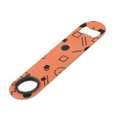 Orange, fun, trendy, geometric Memphis graphic (Devant angulaire)