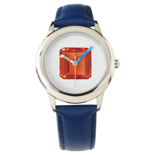 Orange Gemstone Horloge (Voorkant)