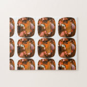 Orange Gemstone Legpuzzel (Horizontaal)