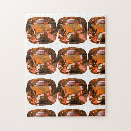 Orange Gemstone Legpuzzel (Verticaal)