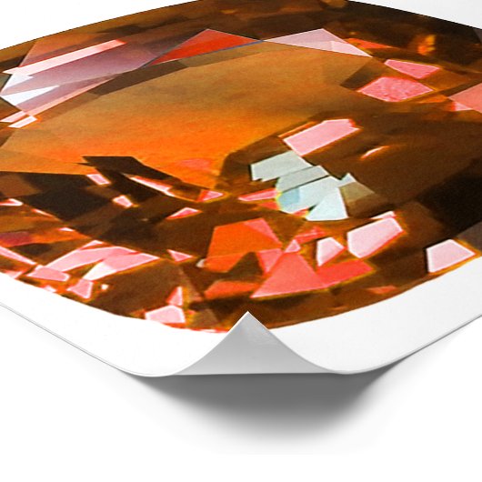 Orange Gemstone Poster (Hoek)