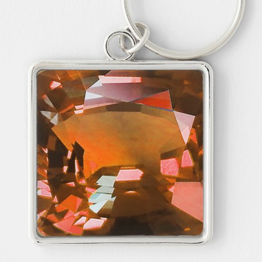 Orange Gemstone Sleutelhanger (Voorkant)
