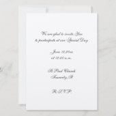 Orange Gerber Faire-part de mariage (Dos)