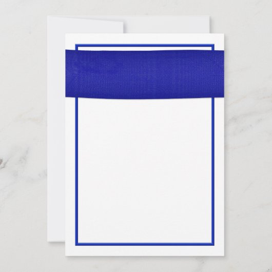 Orange Gerbera Daisy Faire-part de mariage bleu (Dos)