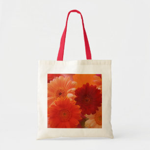 Orange Gerbera Daisy Flowers Sacs fourre-tout d'ar