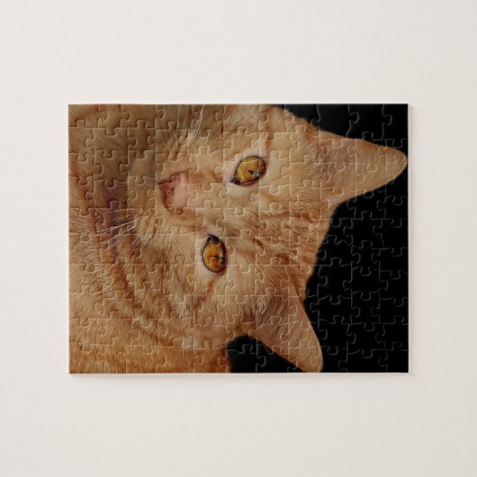 ORANGE GINGER TABBY CHAT JIGSAW PUZZLE (Horizontal)
