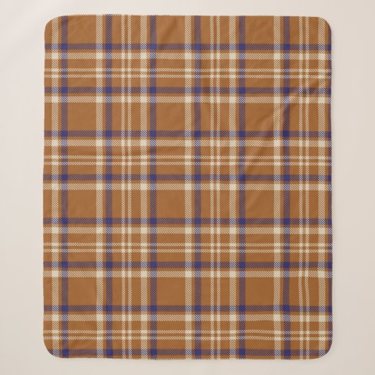 Orange Glen Plaid texturé transparent motif abstra (Devant)