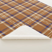 Orange Glen Plaid texturé transparent motif abstra (3/4)