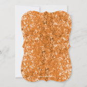 Orange Glittery Bow Graduation Party Invitation (Dos)