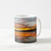 Orange Glory Matin Painterly Café Mug (Devant droit)